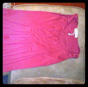 Burgundy summer dress
